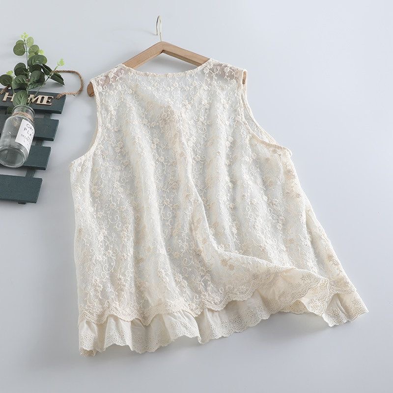 Thin Sheer Mesh Lace Shirt Car - Embroidery Cardigan avis et prix
