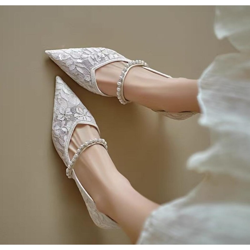 Sexy Lace Embroidery High Heel - Embroidery Lace avis et prix