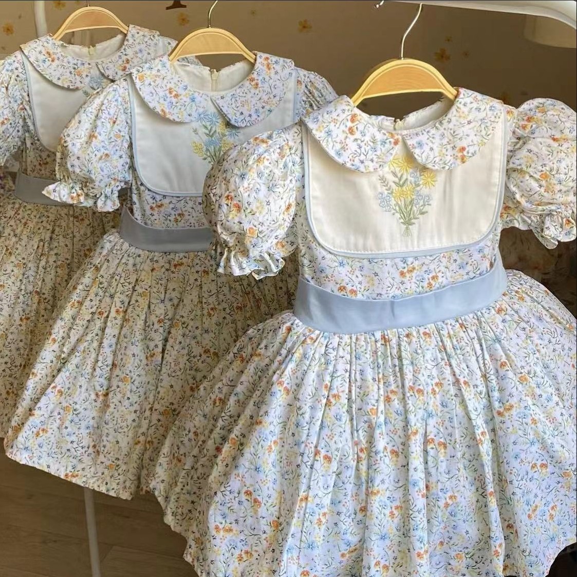 0-12Y Baby Girl Summer Flower  - Embroidery Yellow Flower avis et prix