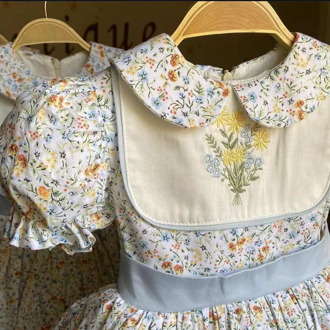 0-12Y Baby Girl Summer Flower  - Embroidery Yellow Flower avis et prix
