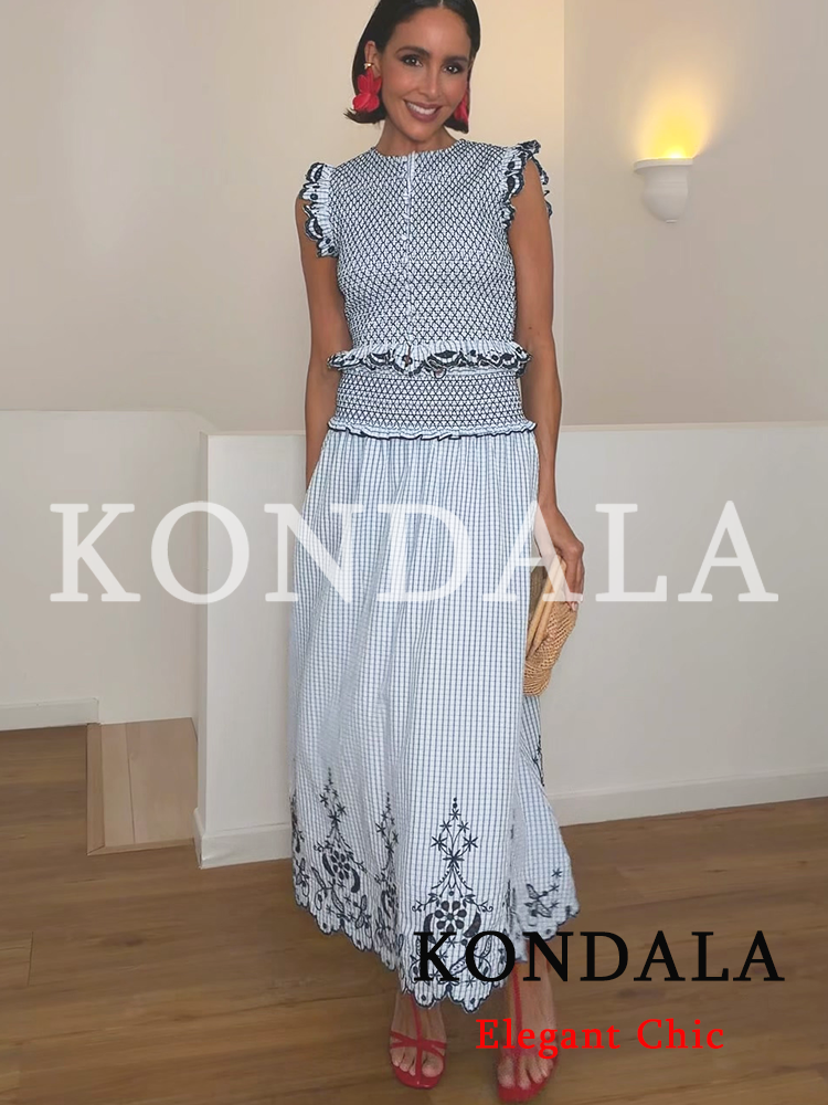 KONDALA Women Trendy Elegant E - Embroidery Vest avis et prix
