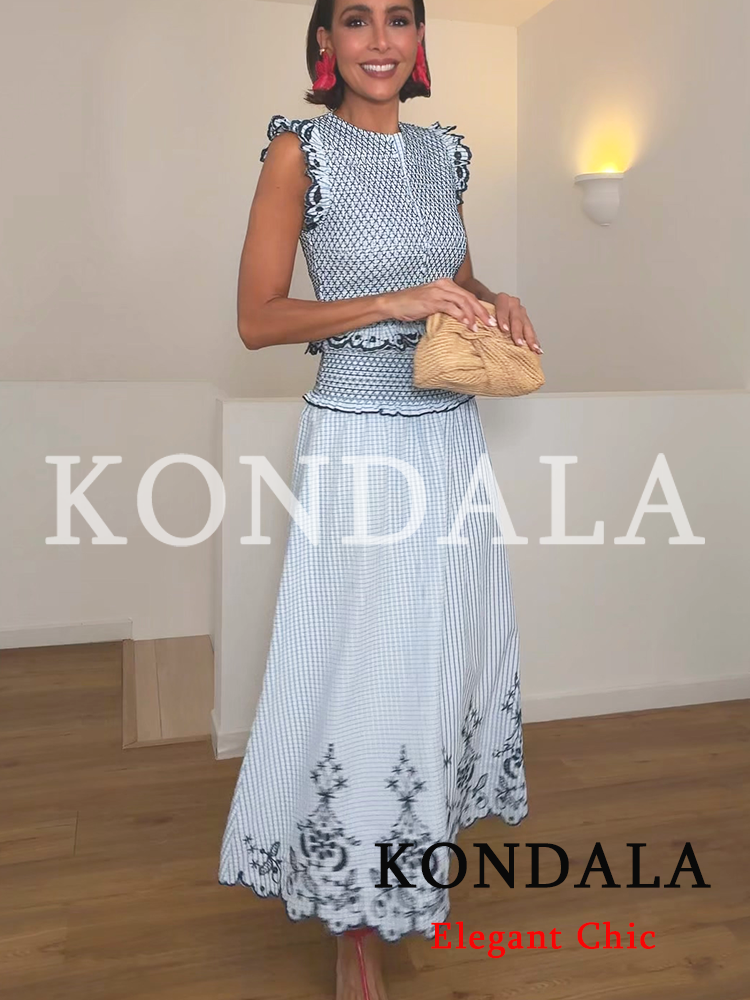 KONDALA Women Trendy Elegant E - Embroidery Vest avis et prix