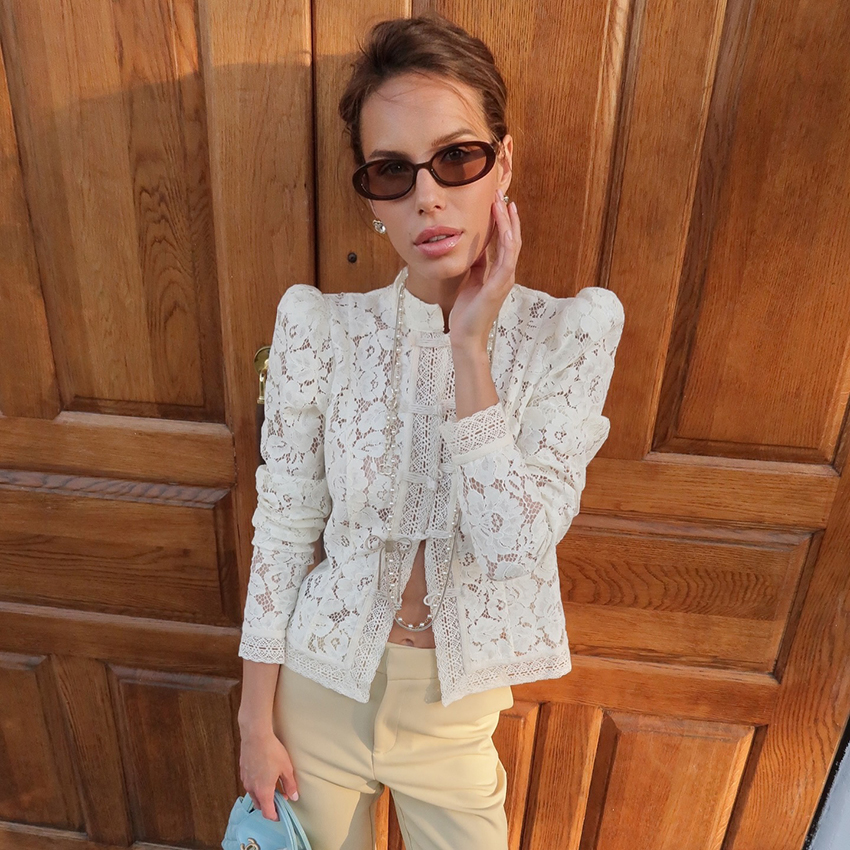 Linad Elegant Embroidery Puff  - Embroidery On Shirt avis et prix