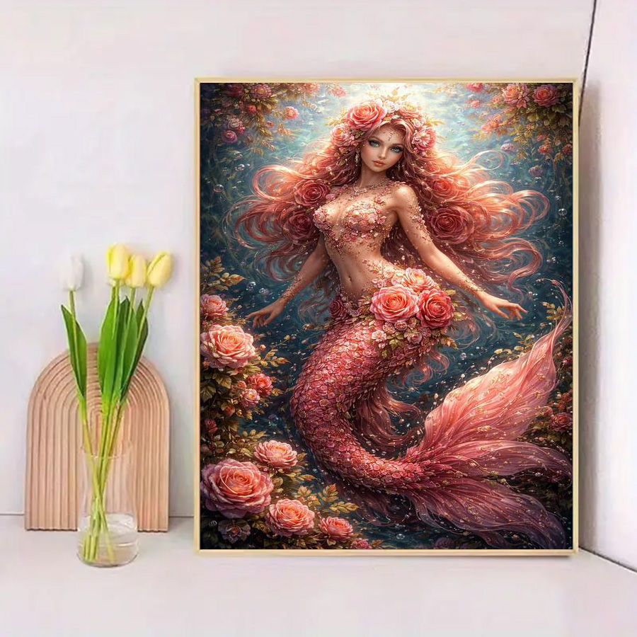 1 piece - 5D-DIY - Flocking cl - Embroidery Rose avis et prix