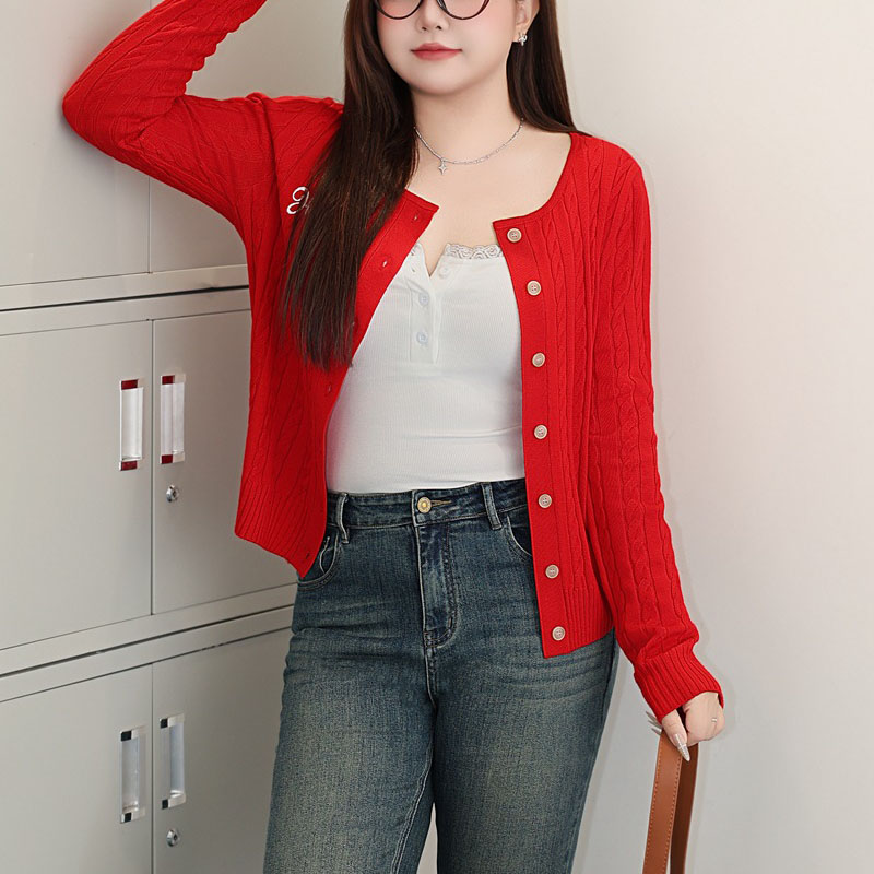 Fashion Plus Size Women's Swea - Embroidery Cardigan avis et prix