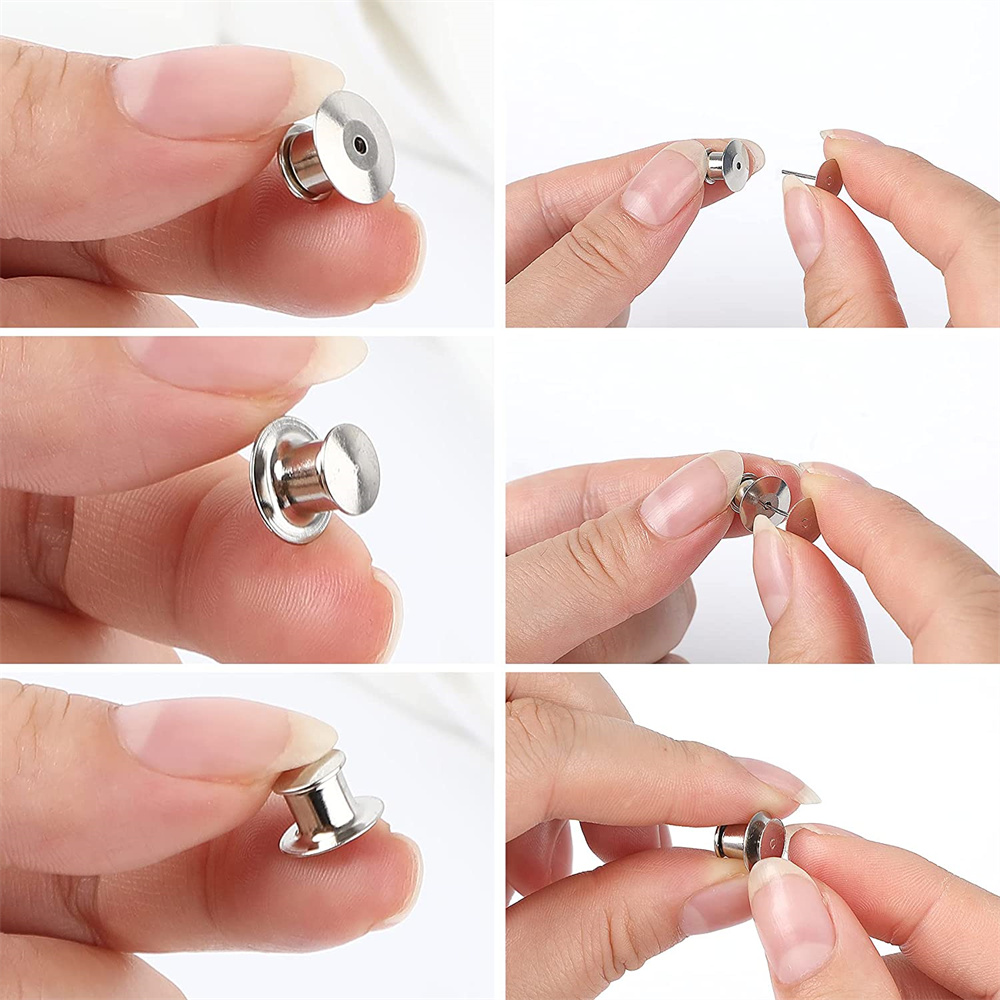 100Pcs Black Metal Locking Pin - Embroidery Simple avis et prix