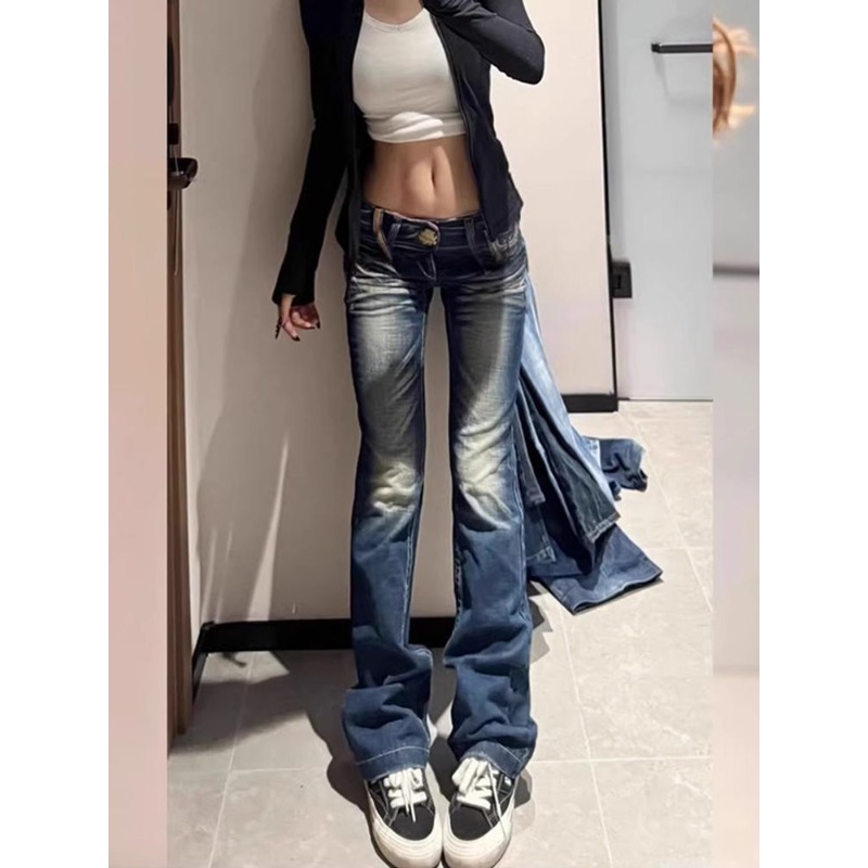 Summer Y2K Fashion Retro Punk  - Embroidery Jeans Sakura avis et prix