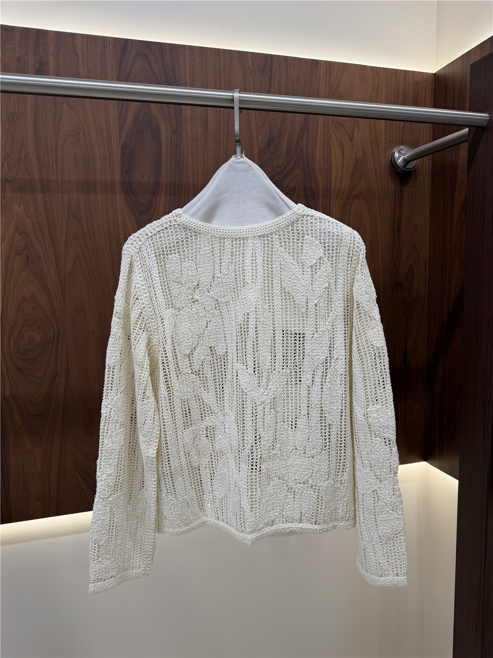 Women's Openwork Embroidered K - Embroidery Cardigan avis et prix