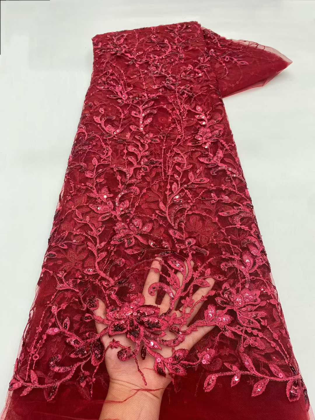 2026 Latest African Lace Fabri - Embroidery Net Fabric avis et prix