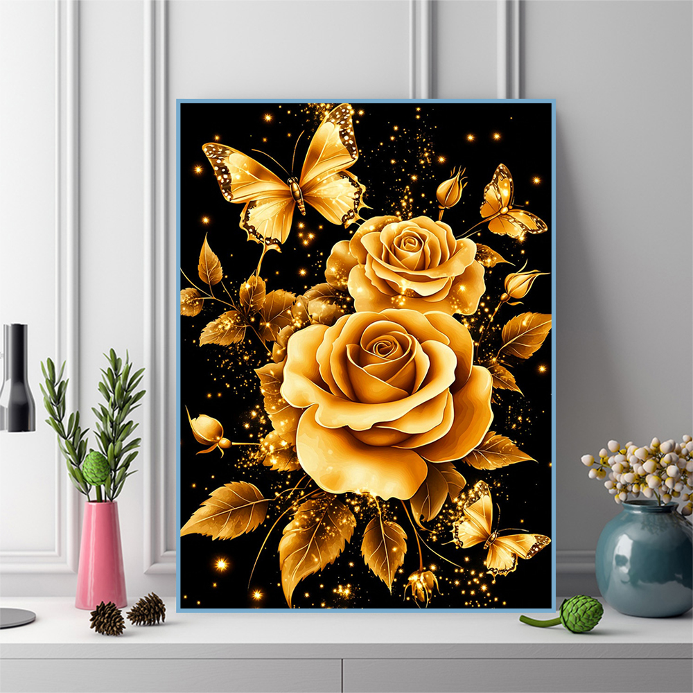 1PC frameless  Diamond Paintin - Embroidery Rose avis et prix