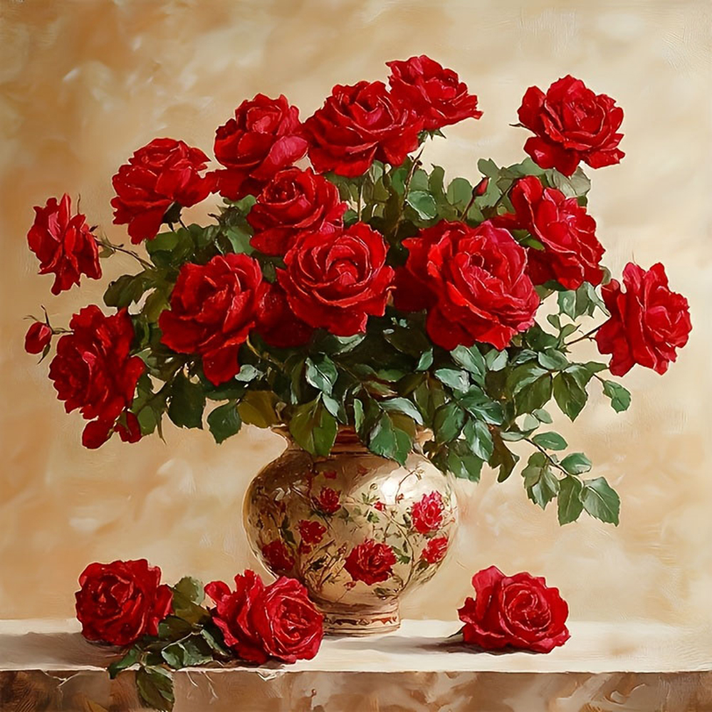 Rose Diamond Painting Full Squ - Embroidery Rose avis et prix