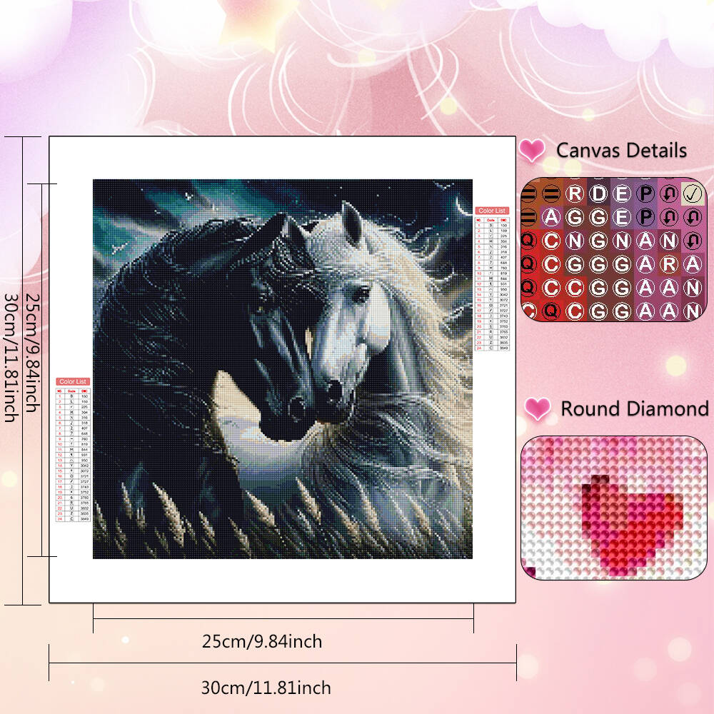 HUACAN New Collection Diamond  - Embroidery Horse avis et prix