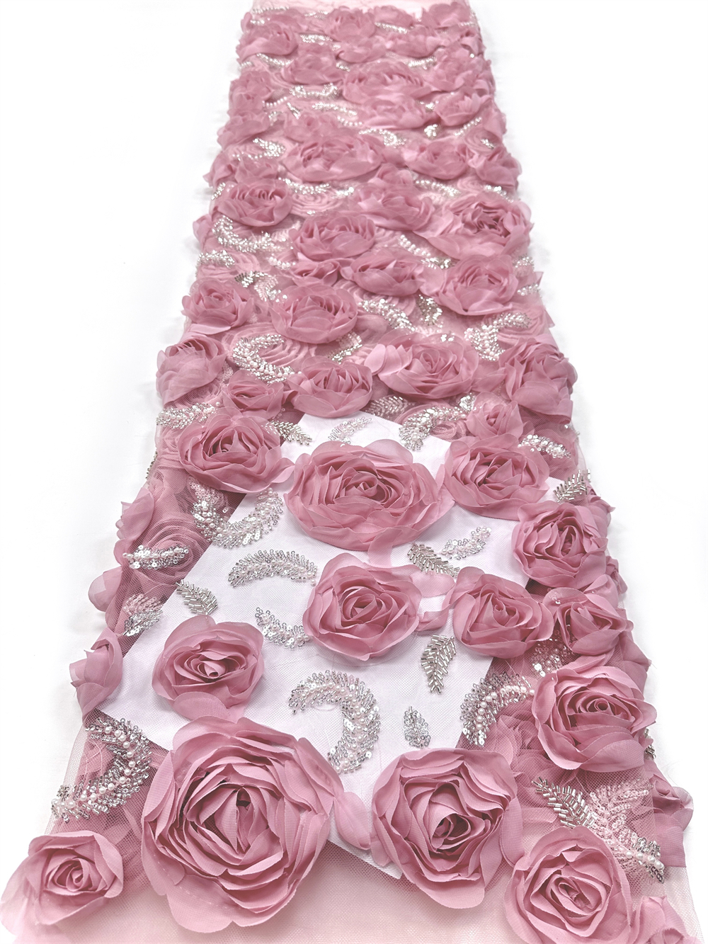 High quality,Beads With 3D Flo - Embroidery Net Fabric avis et prix