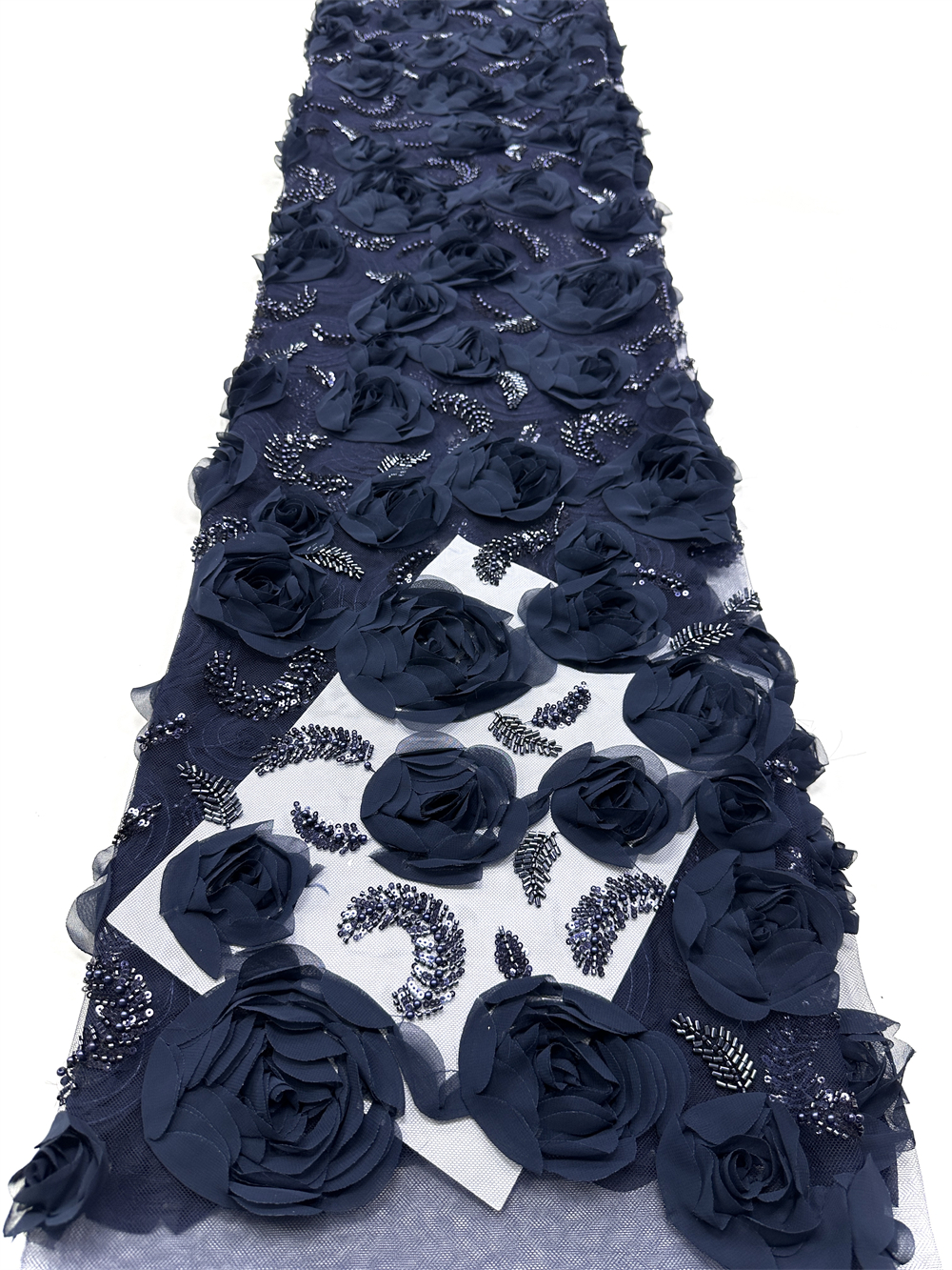 High quality,Beads With 3D Flo - Embroidery Net Fabric avis et prix