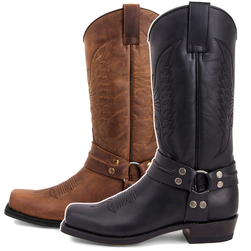 New Men's Motorcycle Boots Fas - Embroidery Youtube avis et prix