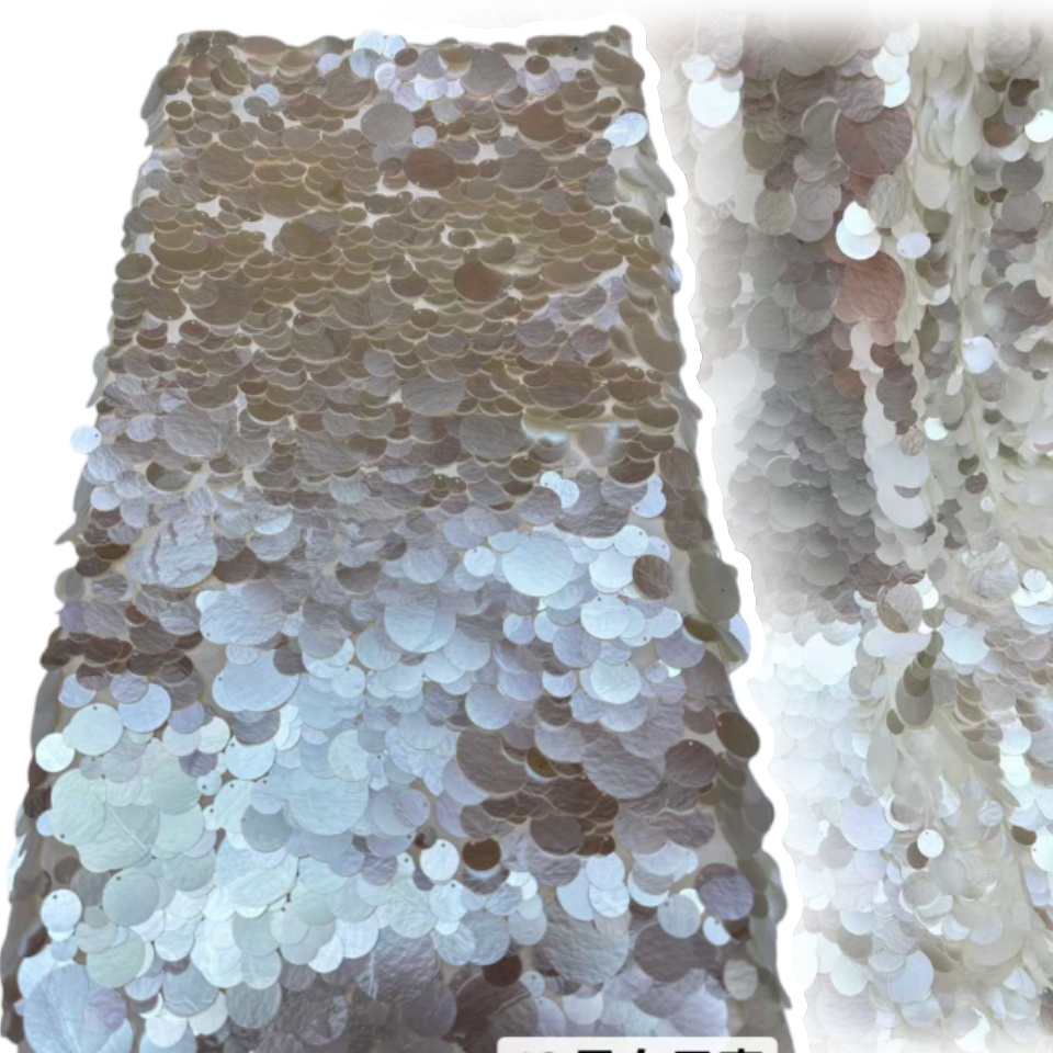 Madison-African Rose 3D Sequin - Embroidery Net Fabric avis et prix