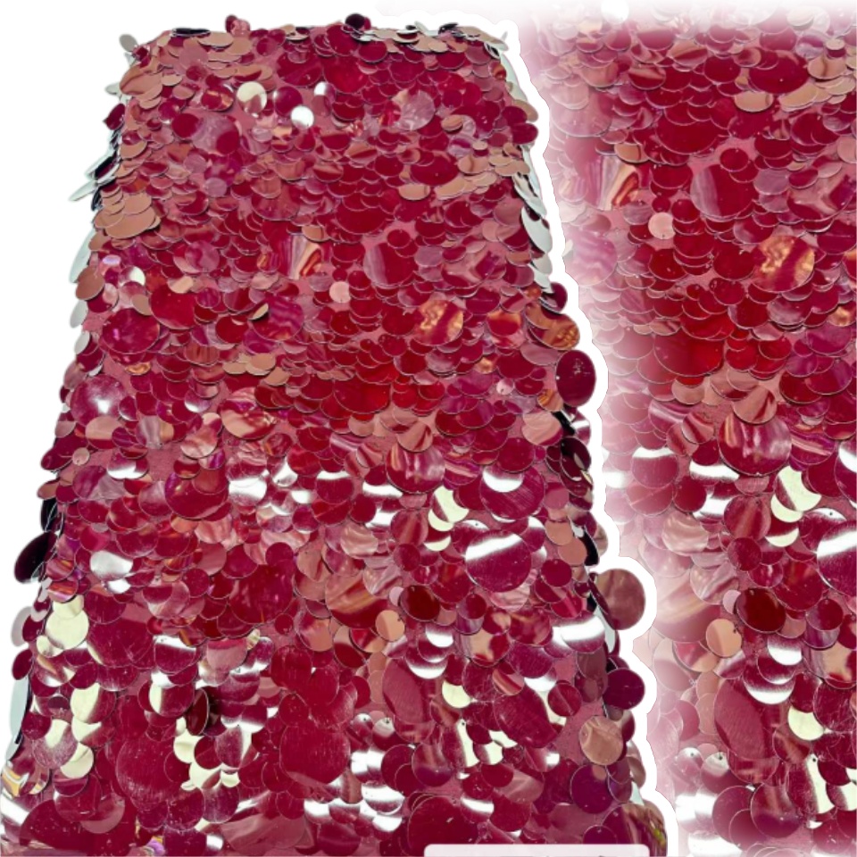 Madison-African Rose 3D Sequin - Embroidery Net Fabric avis et prix
