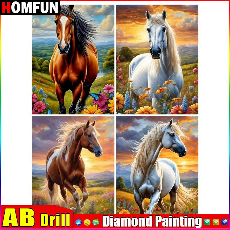 HOMFUN AB Diamond Painting Cro - Embroidery Horse avis et prix