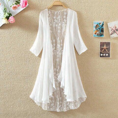 Boho Holiday Beach Summer Card - Embroidery Cardigan avis et prix
