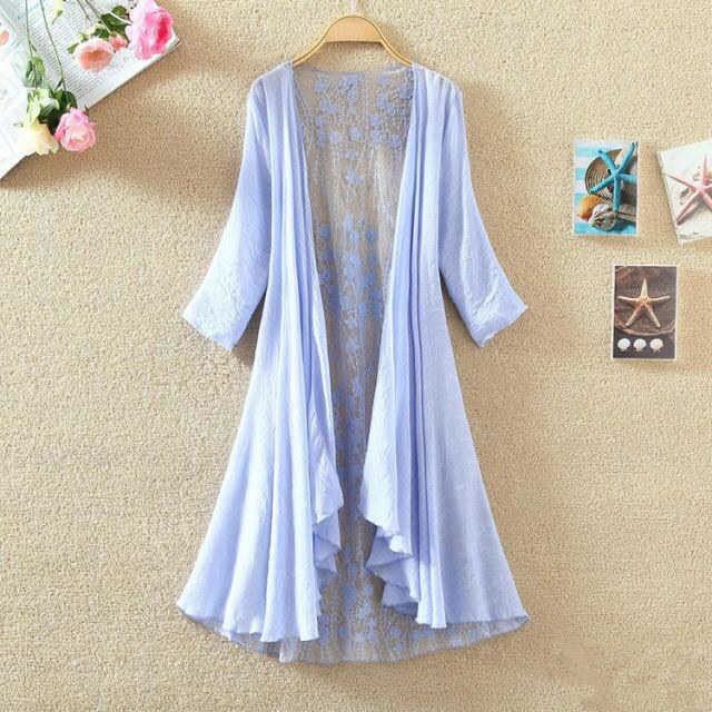 Boho Holiday Beach Summer Card - Embroidery Cardigan avis et prix