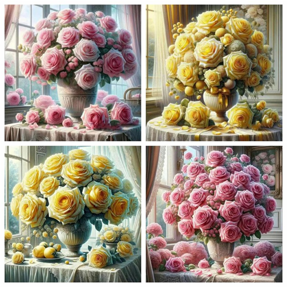1PC frameless  5D Diy Diamond  - Embroidery Rose avis et prix