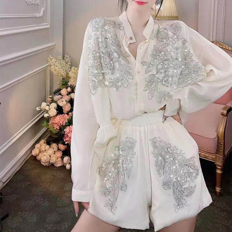 Transparent Flowers Embroidery - Embroidery Cardigan avis et prix