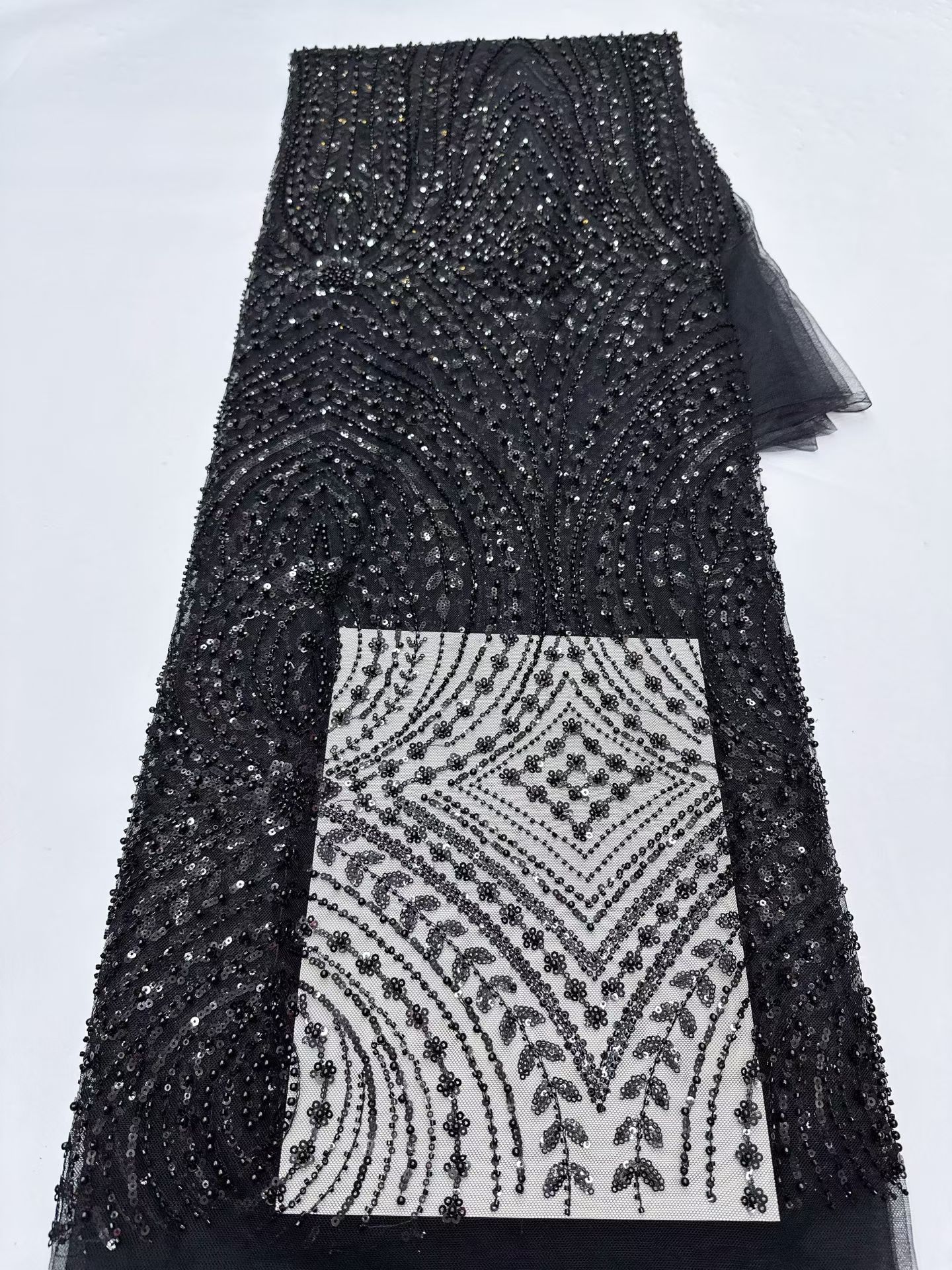 Red Desing Luxury Nigerian Tul - Embroidery Net Fabric avis et prix