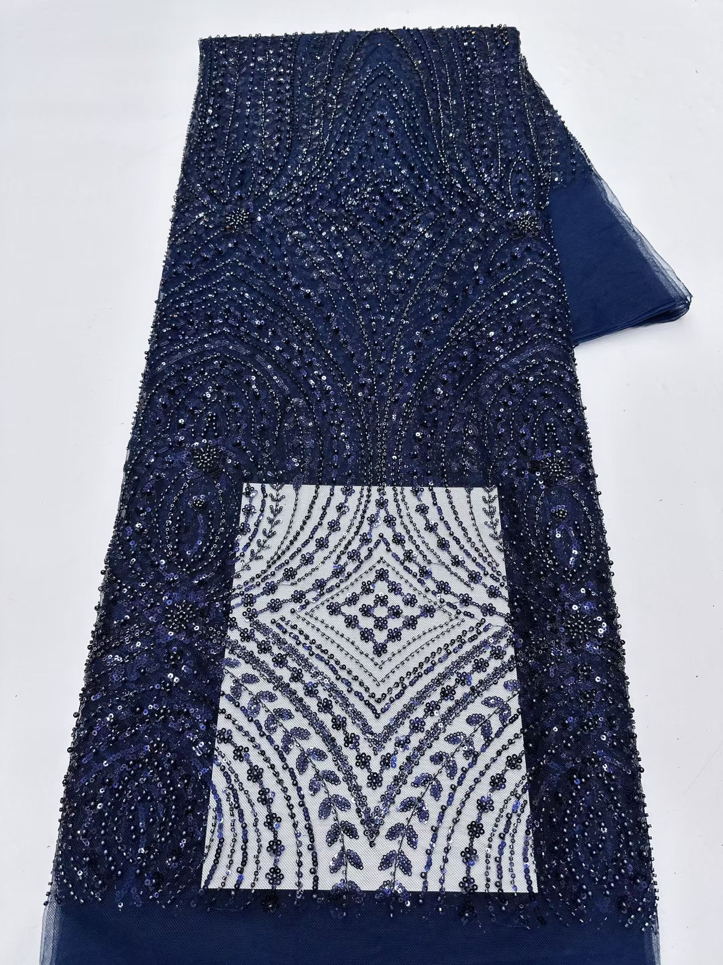 Red Desing Luxury Nigerian Tul - Embroidery Net Fabric avis et prix
