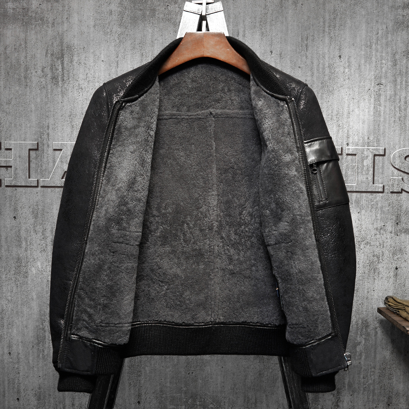 Denny&Dora Men's Shearling Coa - Embroidery In Australia avis et prix