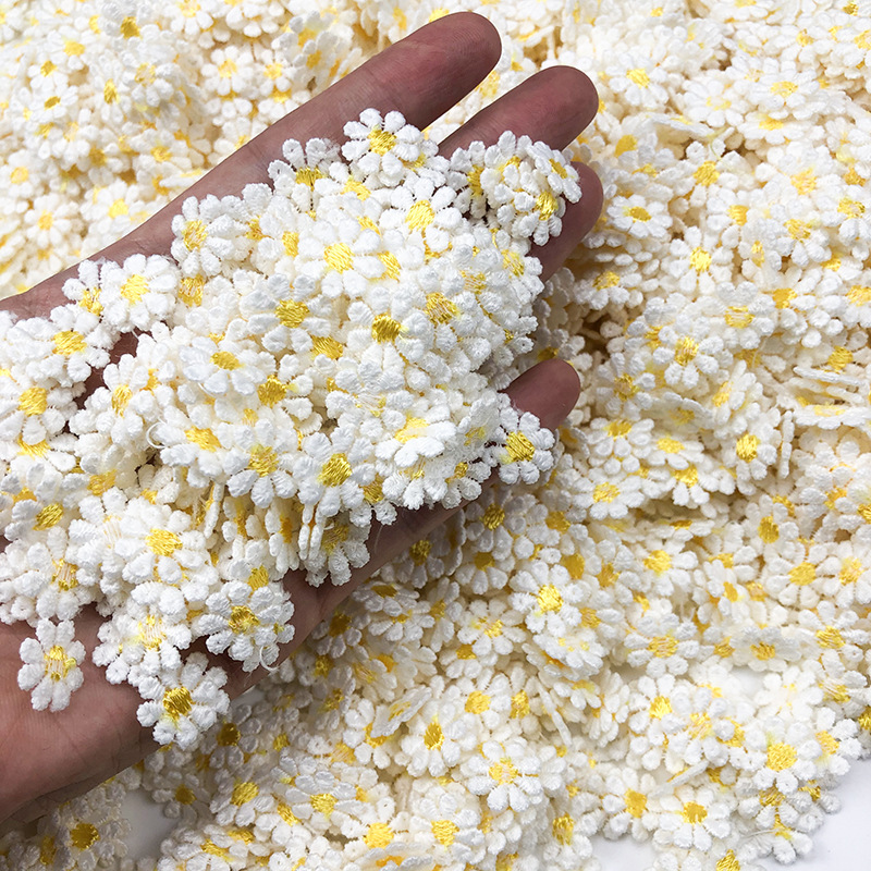 50 PCS Embroidery Water-solubl - Embroidery Yellow Flower avis et prix
