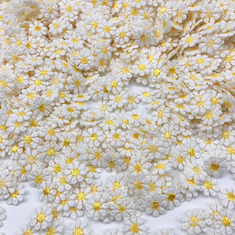 50 PCS Embroidery Water-solubl - Embroidery Yellow Flower avis et prix