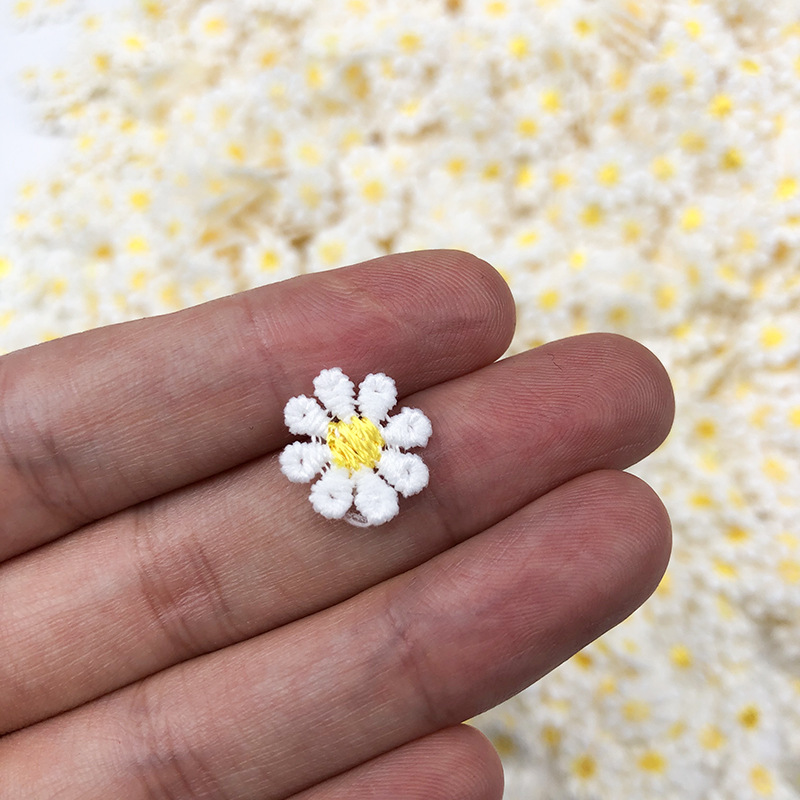 50 PCS Embroidery Water-solubl - Embroidery Yellow Flower avis et prix