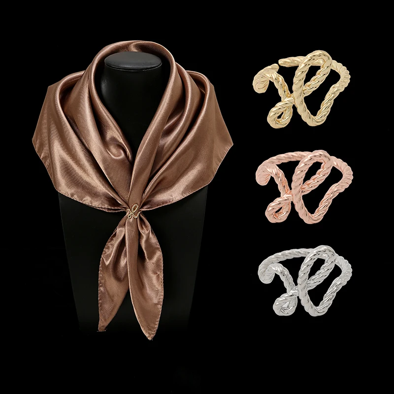 Fashion Metal Scarf Buckle But - Embroidery Simple avis et prix