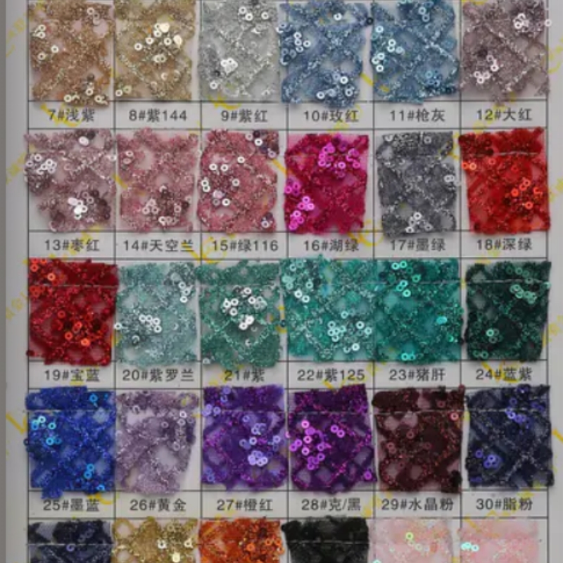 2026 Blue Hot Sale Fadhion Des - Embroidery Net Fabric avis et prix