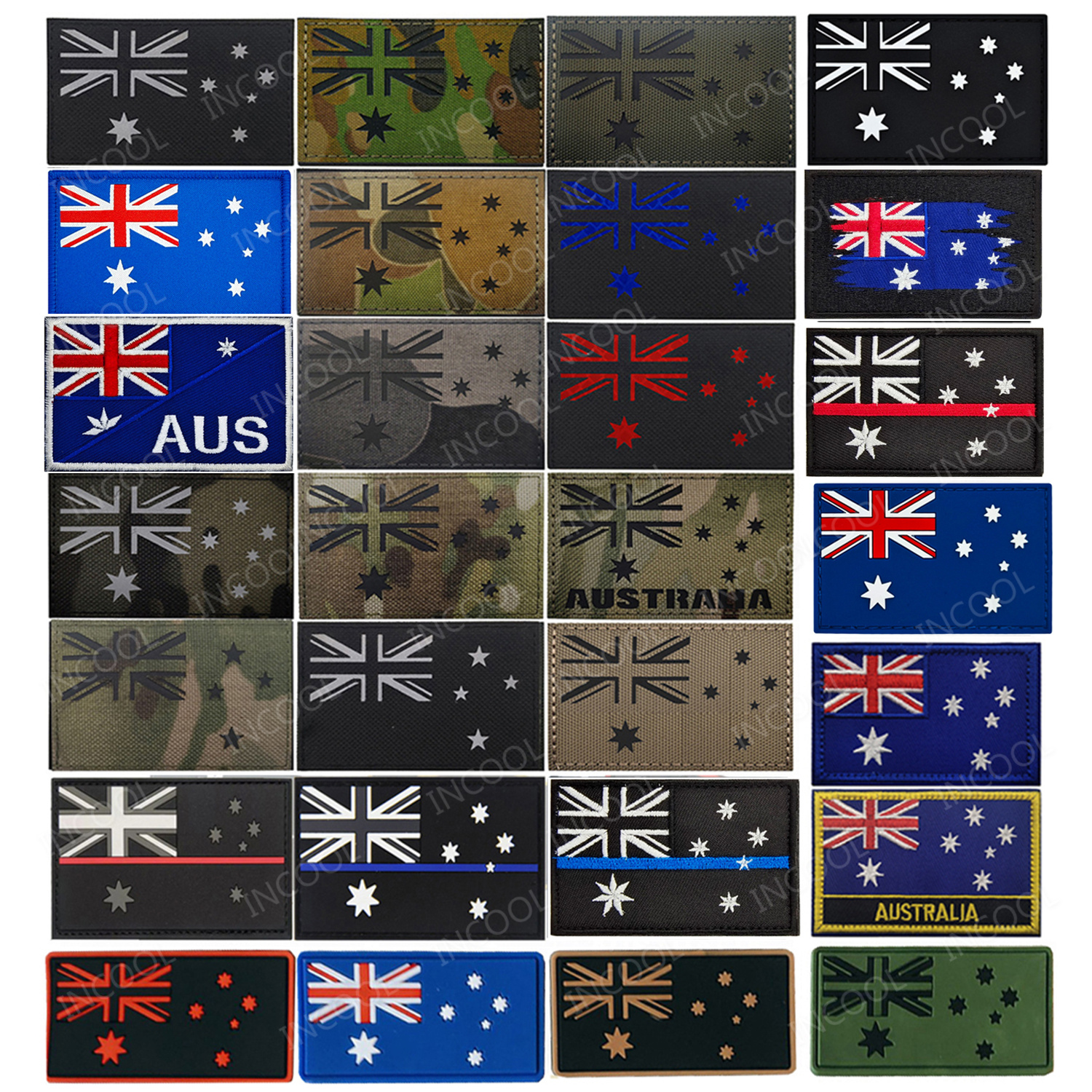 Australia Flags IR Reflective  - Embroidery In Australia avis et prix