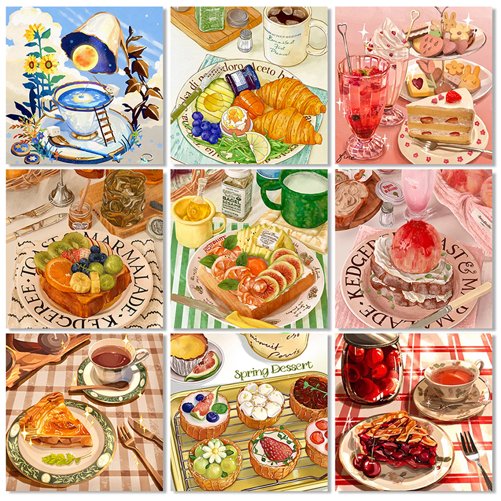 5D DIY Cake Dessert Diamond Pa - Embroidery X Stitch avis et prix