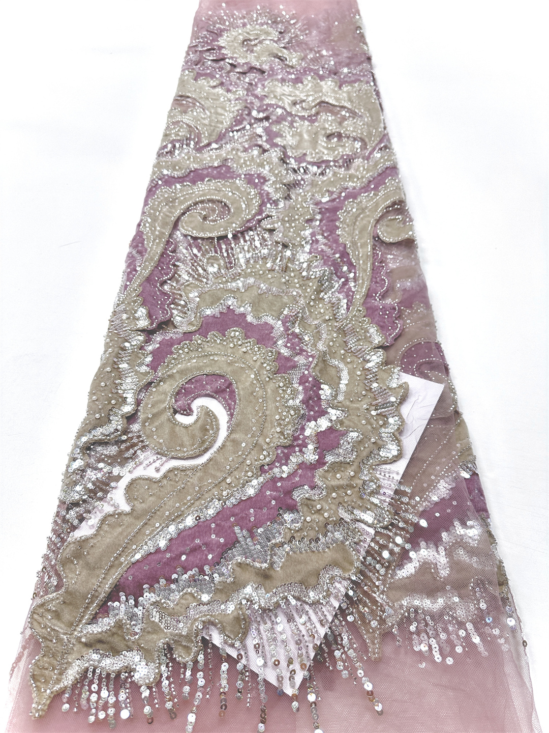2025 African French Velvet Bea - Embroidery Net Fabric avis et prix