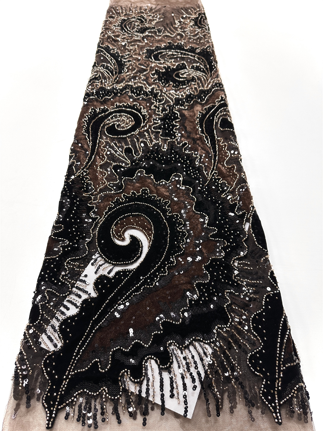 2025 African French Velvet Bea - Embroidery Net Fabric avis et prix