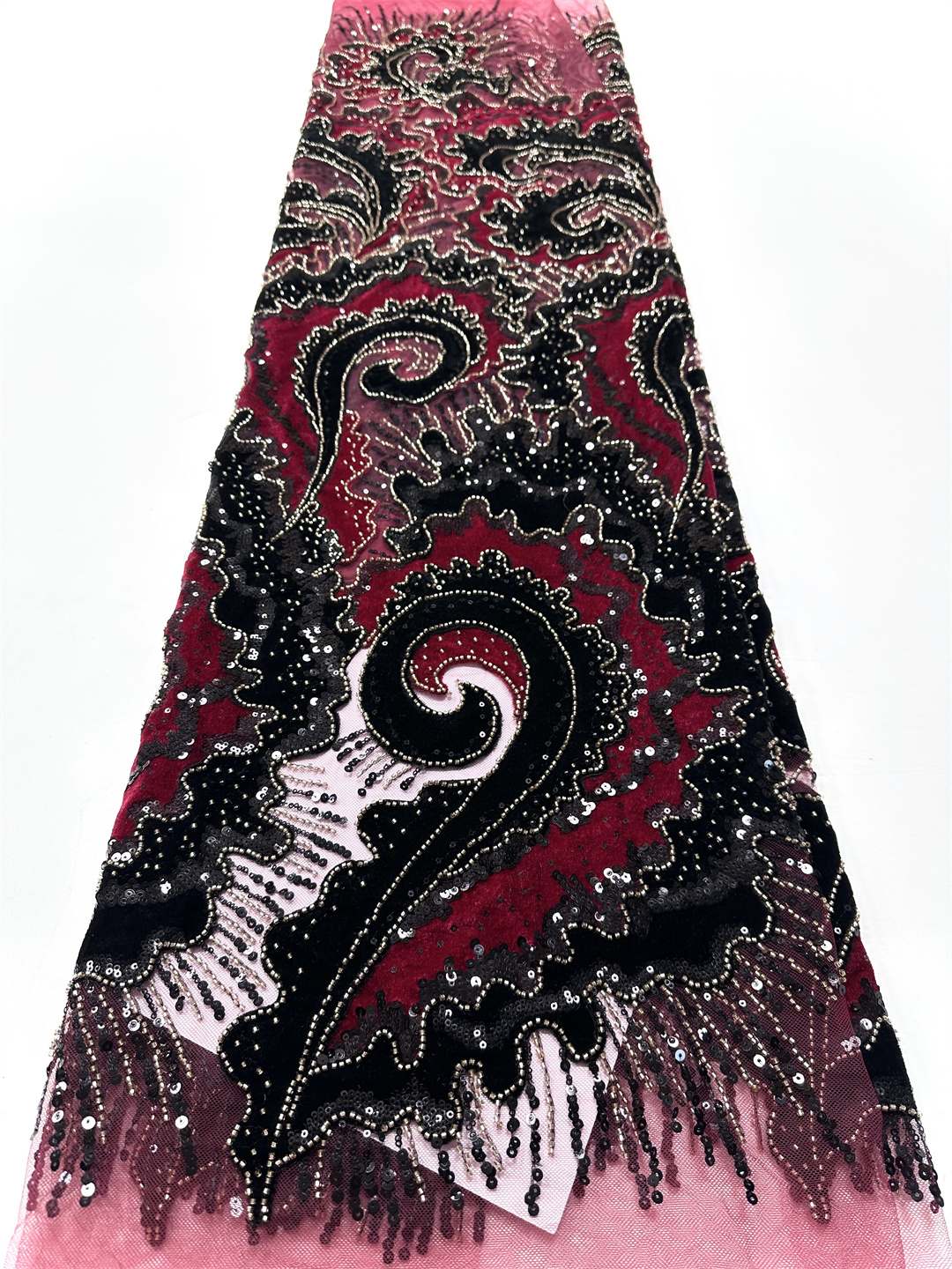 2025 African French Velvet Bea - Embroidery Net Fabric avis et prix