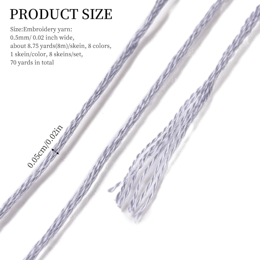 8 Skeins 70 Yards Grey Friends - Embroidery X Stitch avis et prix