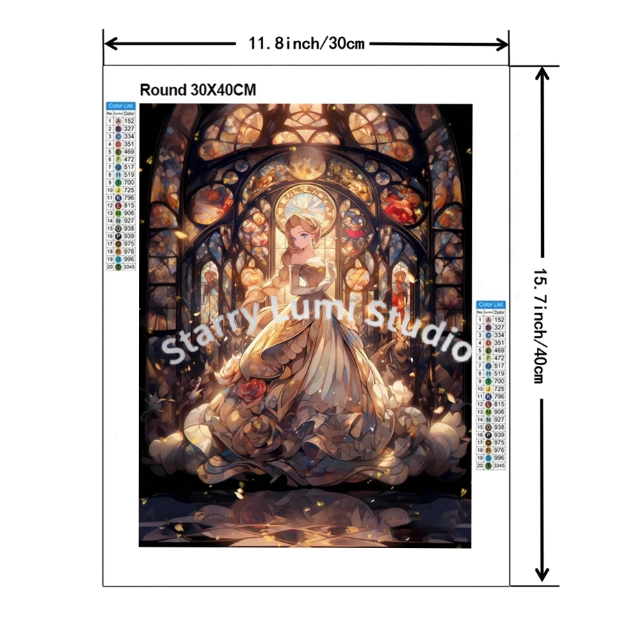 Cute Cinderella Castle 5D Full - Embroidery X Stitch avis et prix