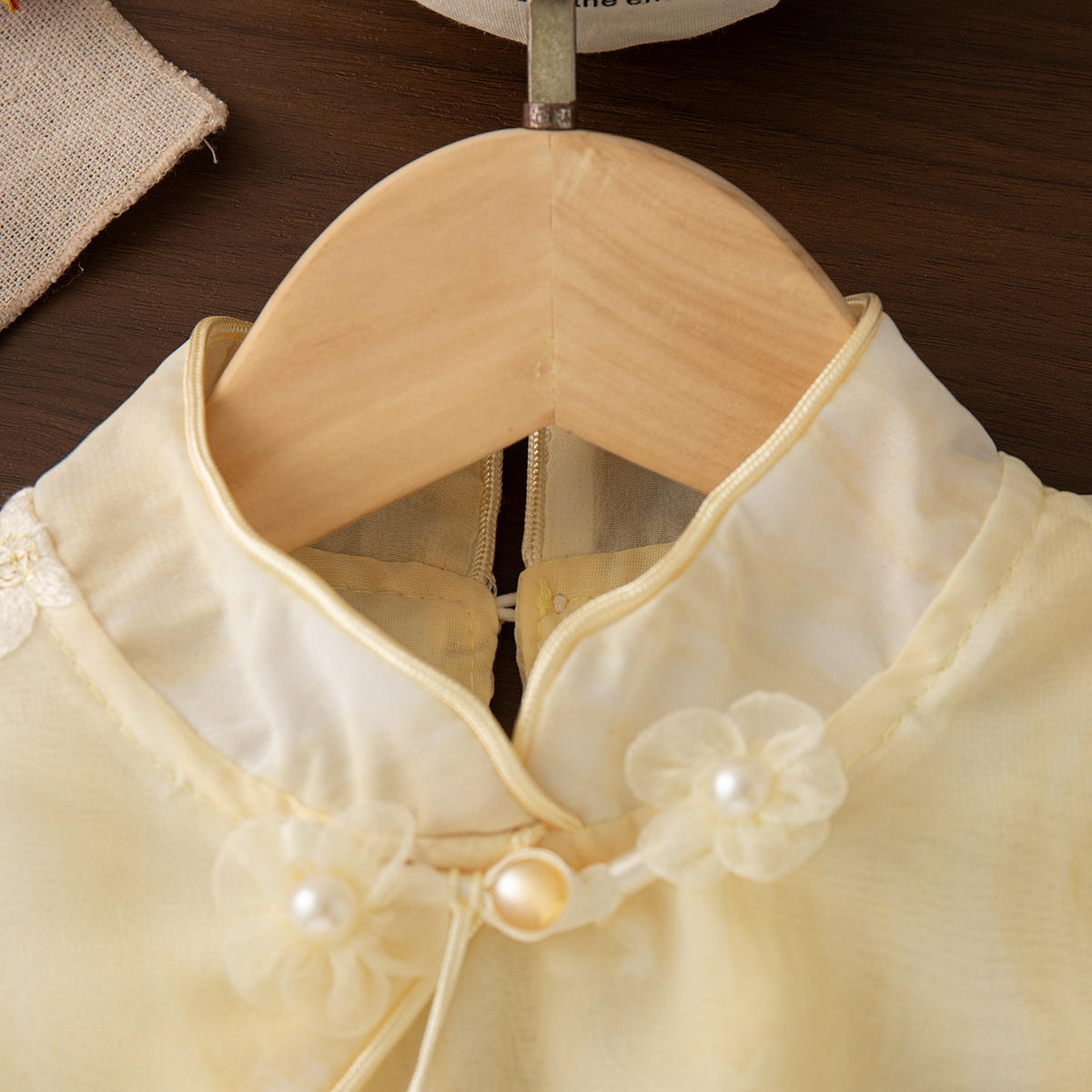 Summer New Baby Girl Yellow Dr - Embroidery Yellow Flower avis et prix