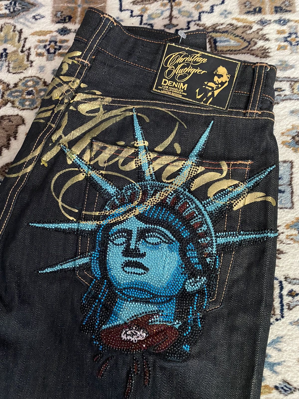 Harajuku Y2k 2000s Women Cloth - Embroidery Jeans Sakura avis et prix