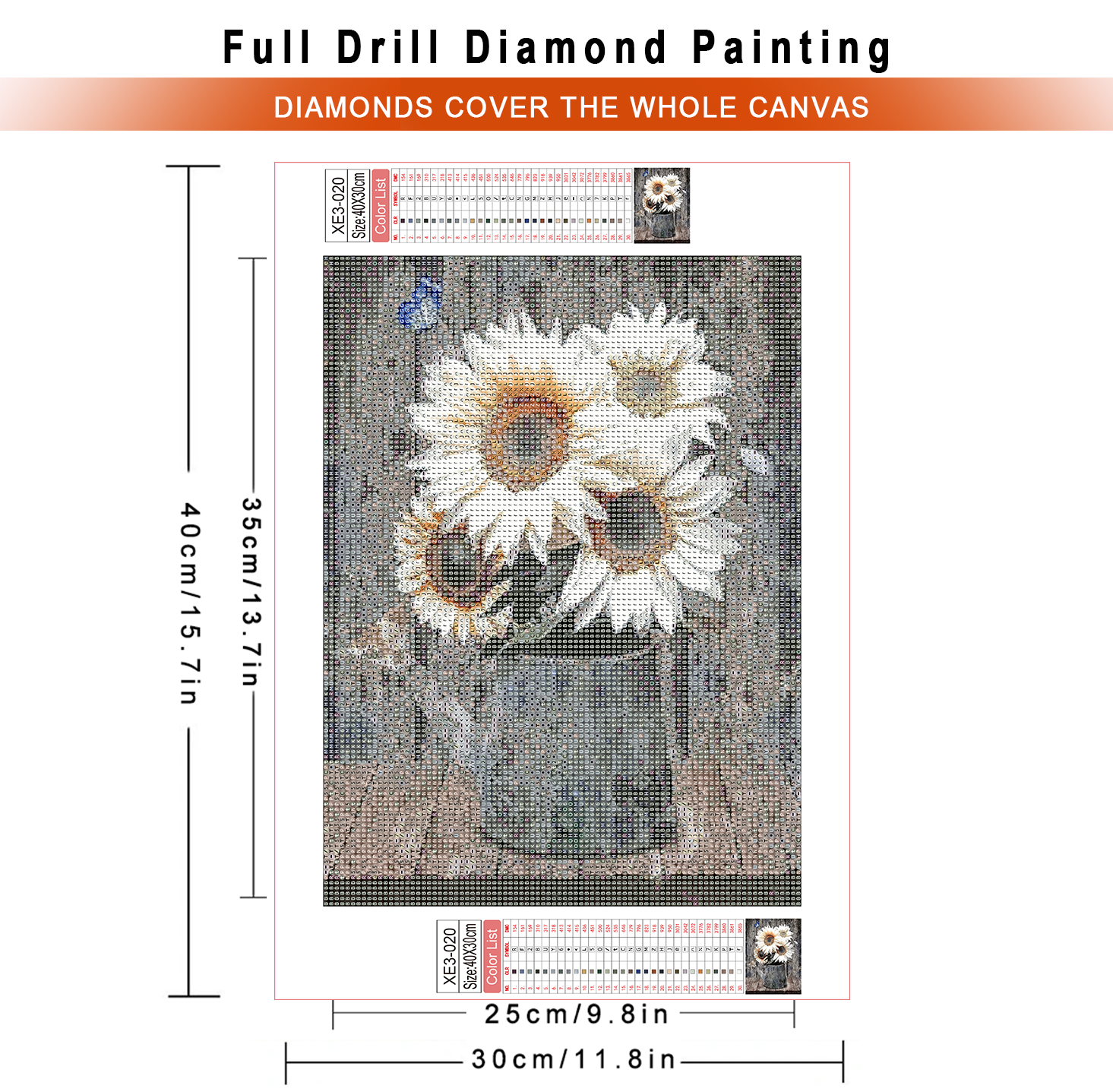 1pc frameless  Diamond Paintin - Embroidery Rose avis et prix