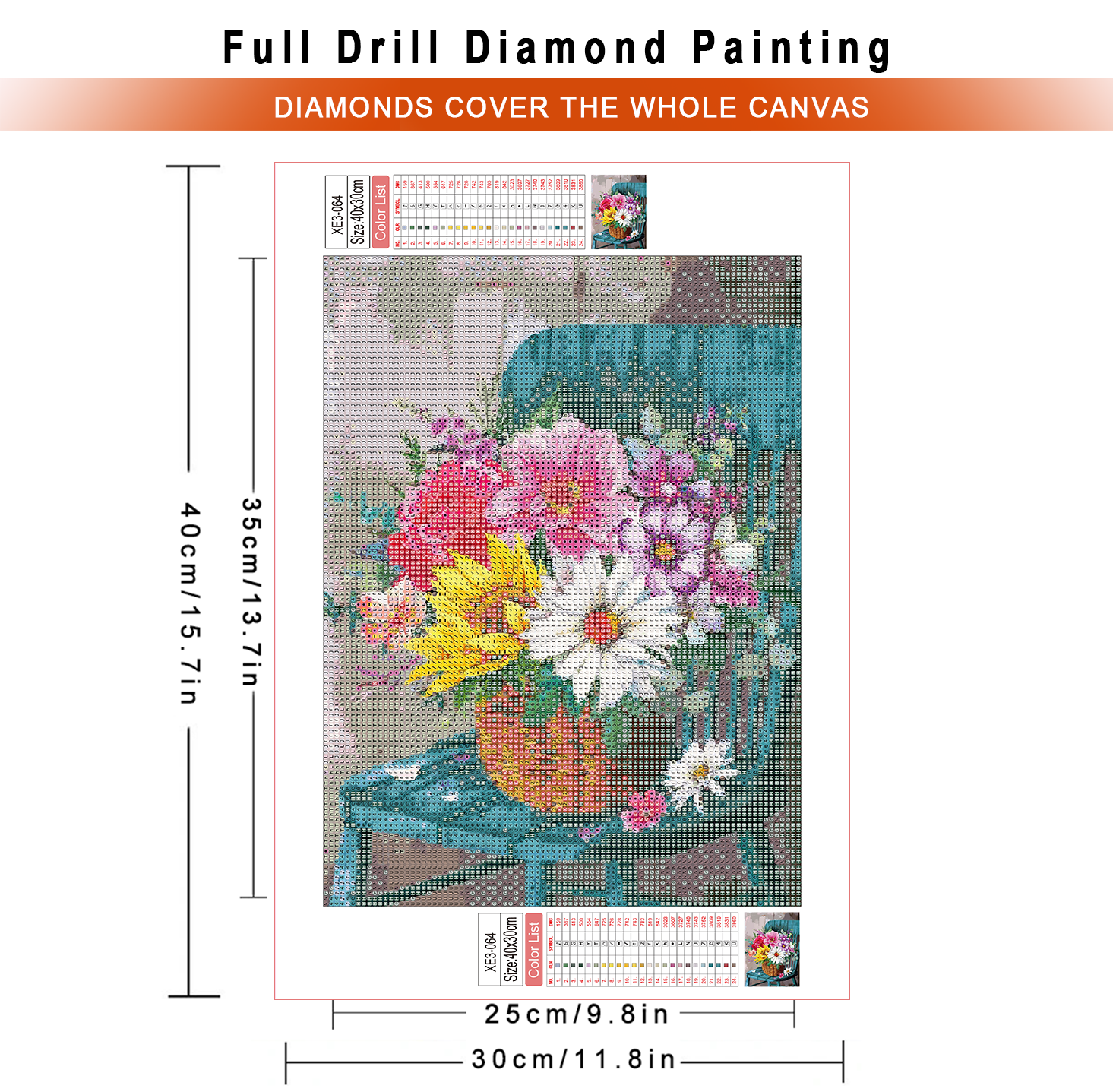 1pc frameless  Diamond Paintin - Embroidery Rose avis et prix