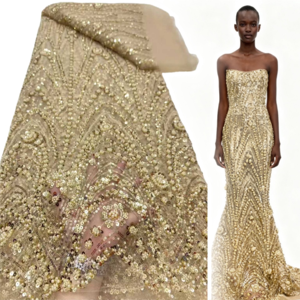 2026 African Nigerian High-Qua - Embroidery Net Fabric avis et prix