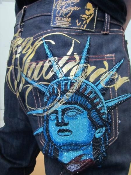 Vintage Statue of Liberty Diam - Embroidery Jeans Sakura avis et prix