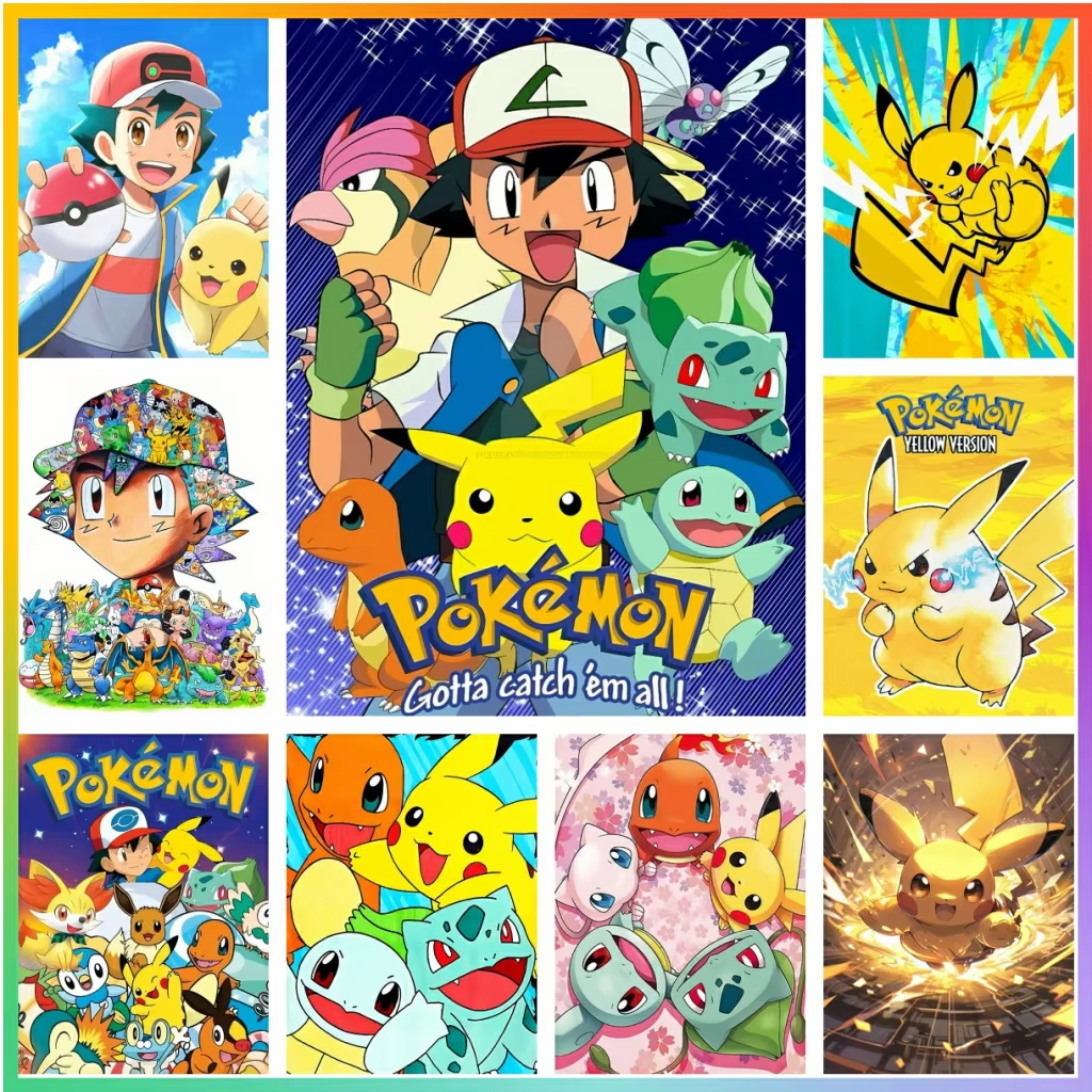 Pokemon Pikachu Colorful Oil P - Embroidery Translate avis et prix