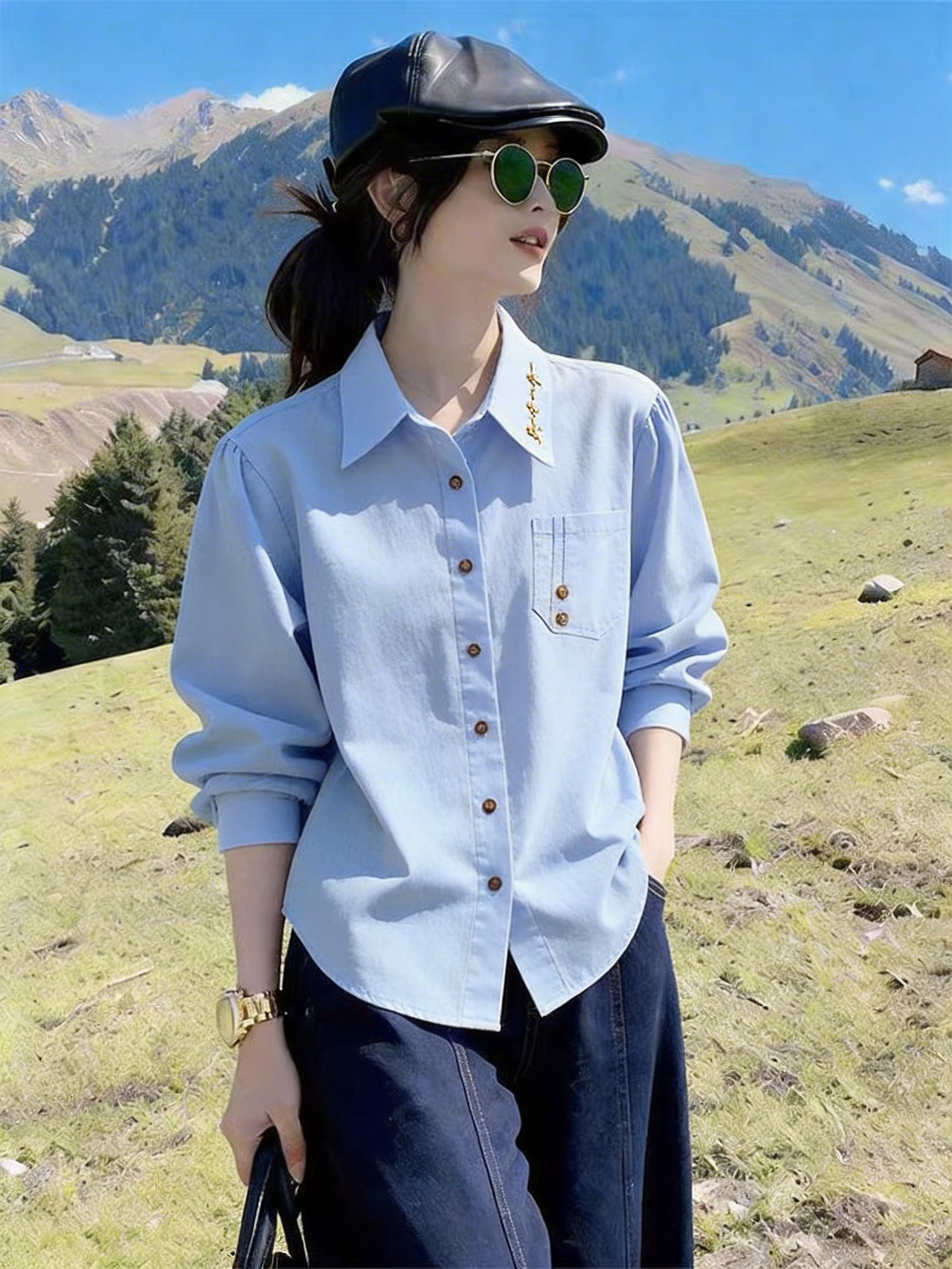 High Quality Milk Apricot Colo - Embroidery Cardigan avis et prix