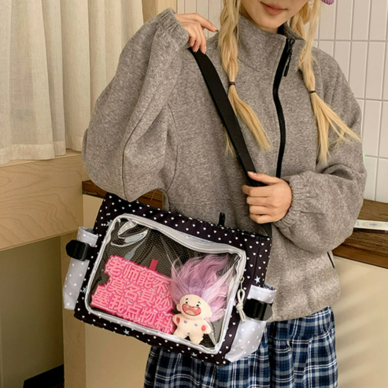 Polka Dot Crossbody Shoulder B - Embroidery Texture avis et prix
